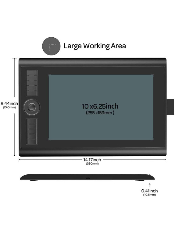GAOMON M10K2018 Grafik çizim tableti