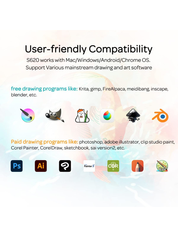 GAOMON S620 Grafik çizim tableti