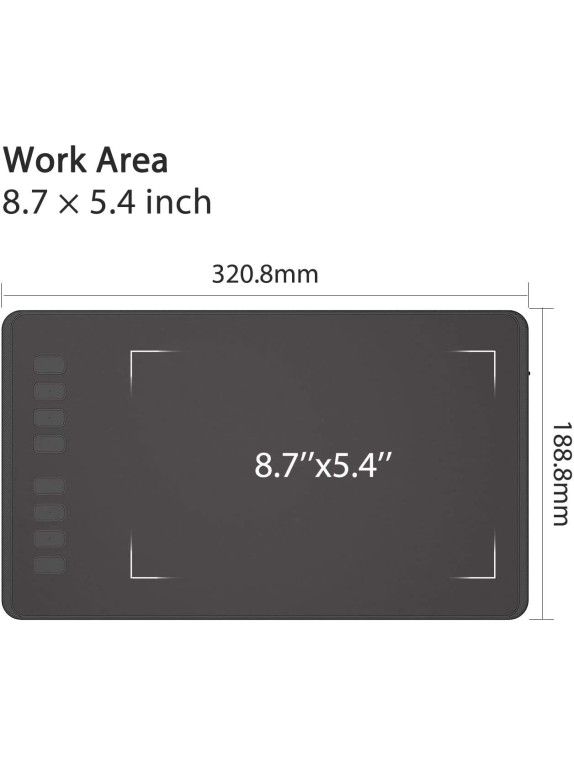 HUION HS64 Grafik çizim tableti
