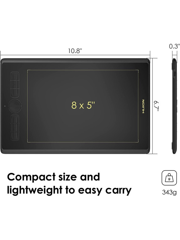 HUION H580X Grafik çizim tableti