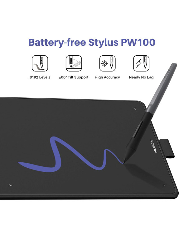 HUION H320M-Blk Grafik çizim tableti