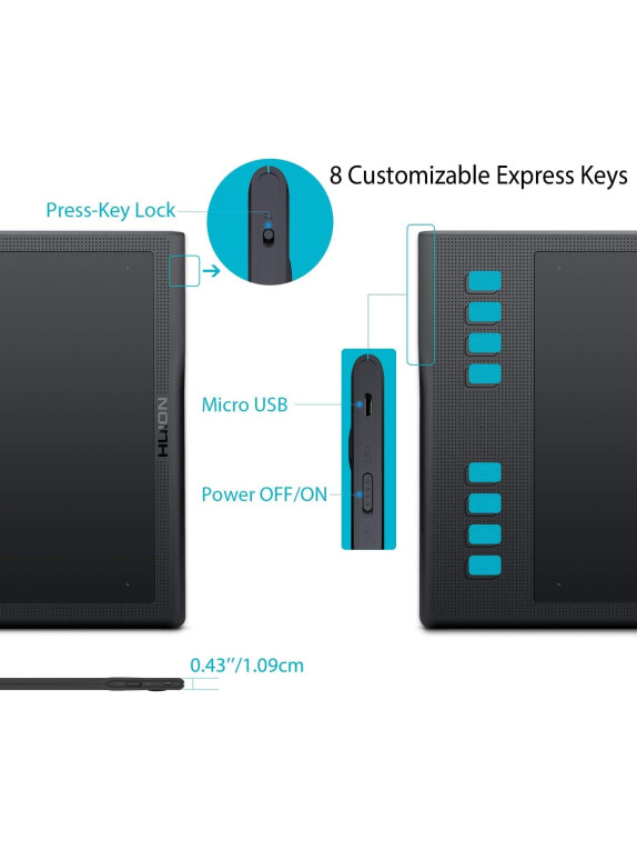 HUION Q11KV2 Grafik çizim tableti