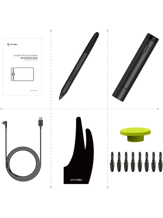 XP-PEN Deco02 Grafik çizim tableti