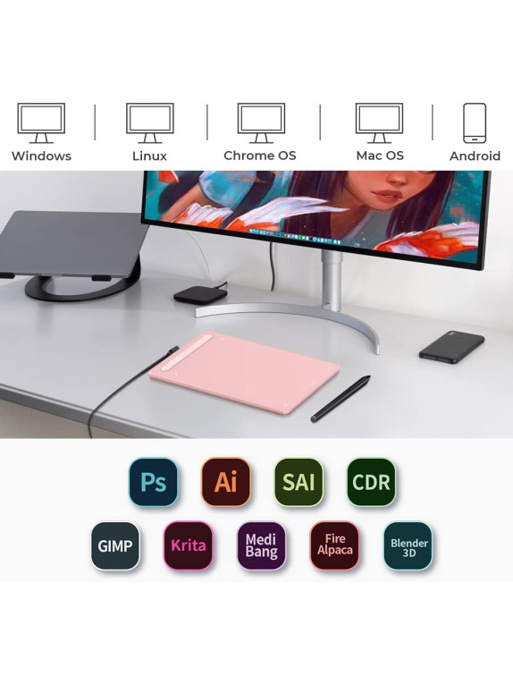 XP-PEN DecoM Grafik çizim tableti