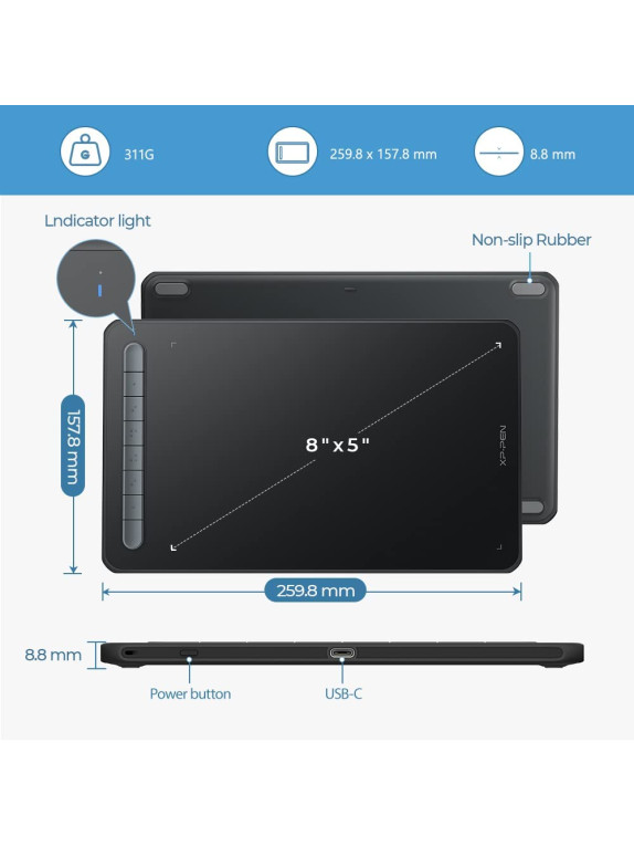 XP-PEN DecoMW Grafik çizim tableti