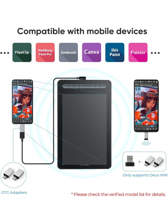 XP-PEN DecoMW Grafik çizim tableti